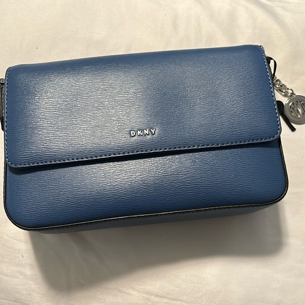 Blue DKNY purse